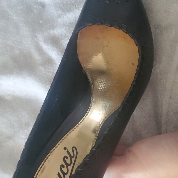 Gucci Saddle Soft Nero Heels - Picture 6 of 10